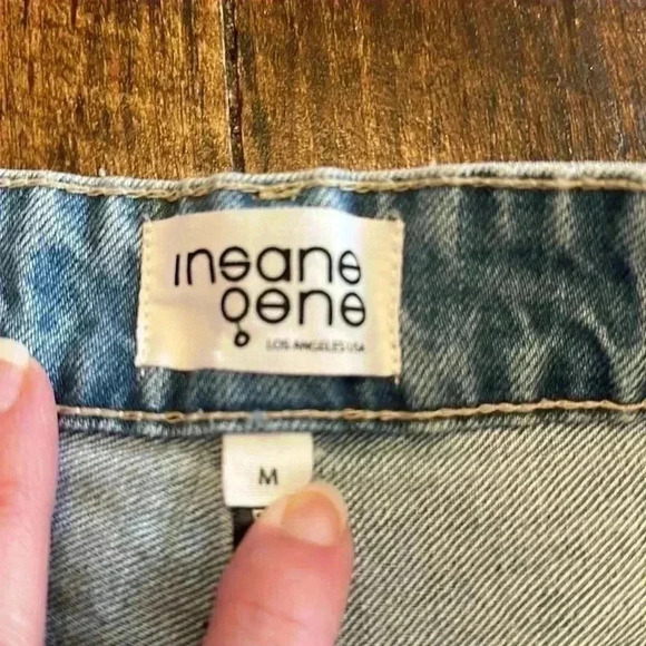 Insane Gene | NWT Mid-Rise Distressed Jean Shorts - Picture 3 of 4